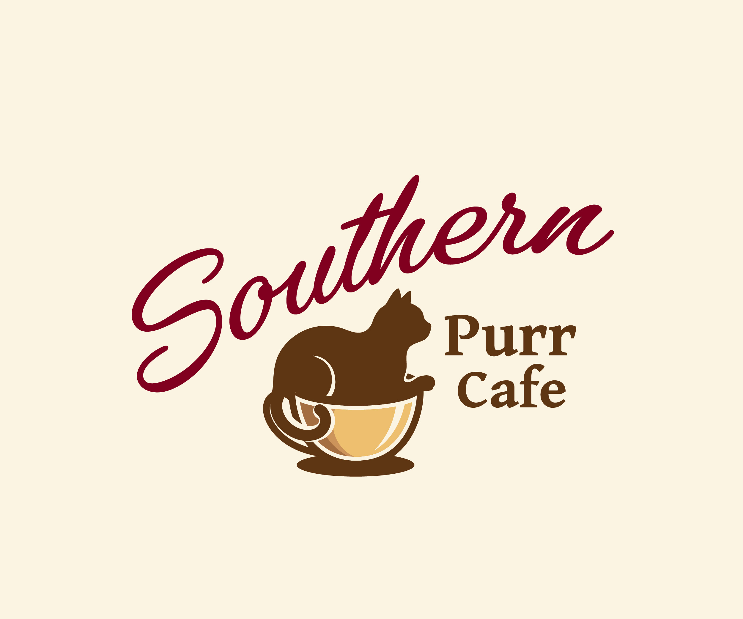Logo Design by James J. for Southern Purr Cafe | Design #37587233