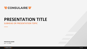 Branding Presentation Template for Consulaire