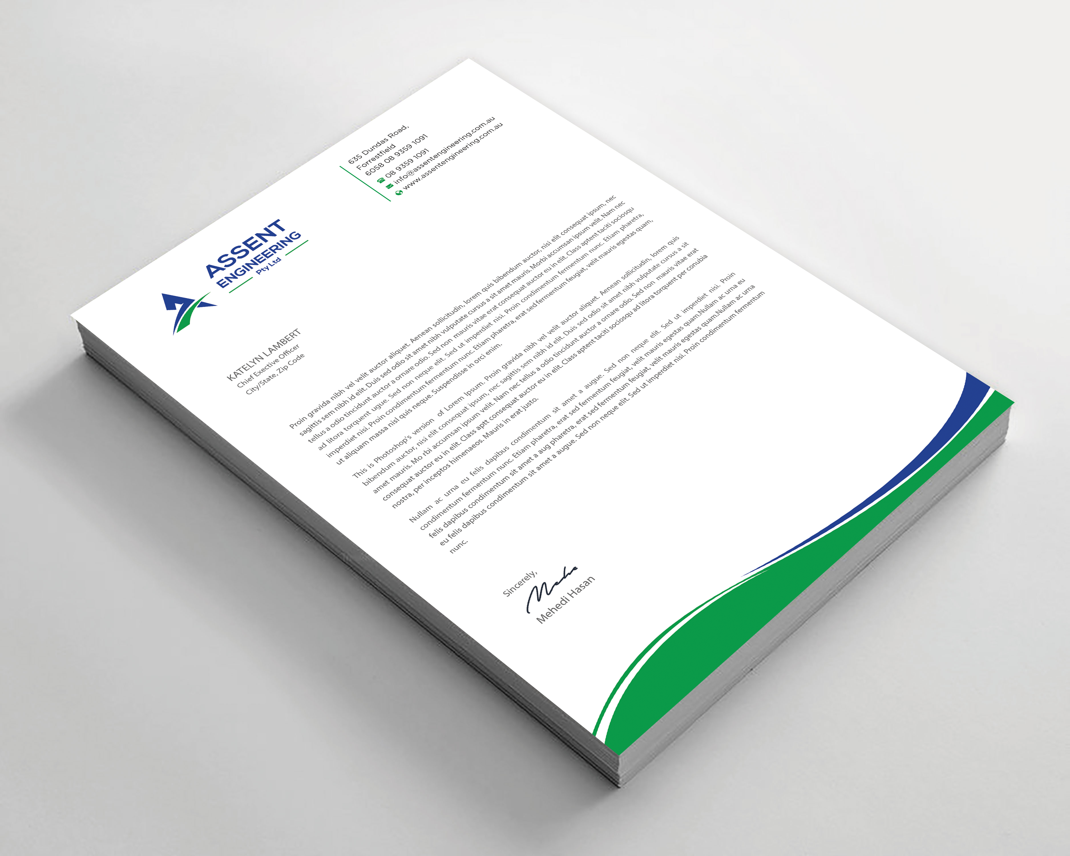 Design En-Tête par Expert Bappy pour Assent Engineering | Design #37579784