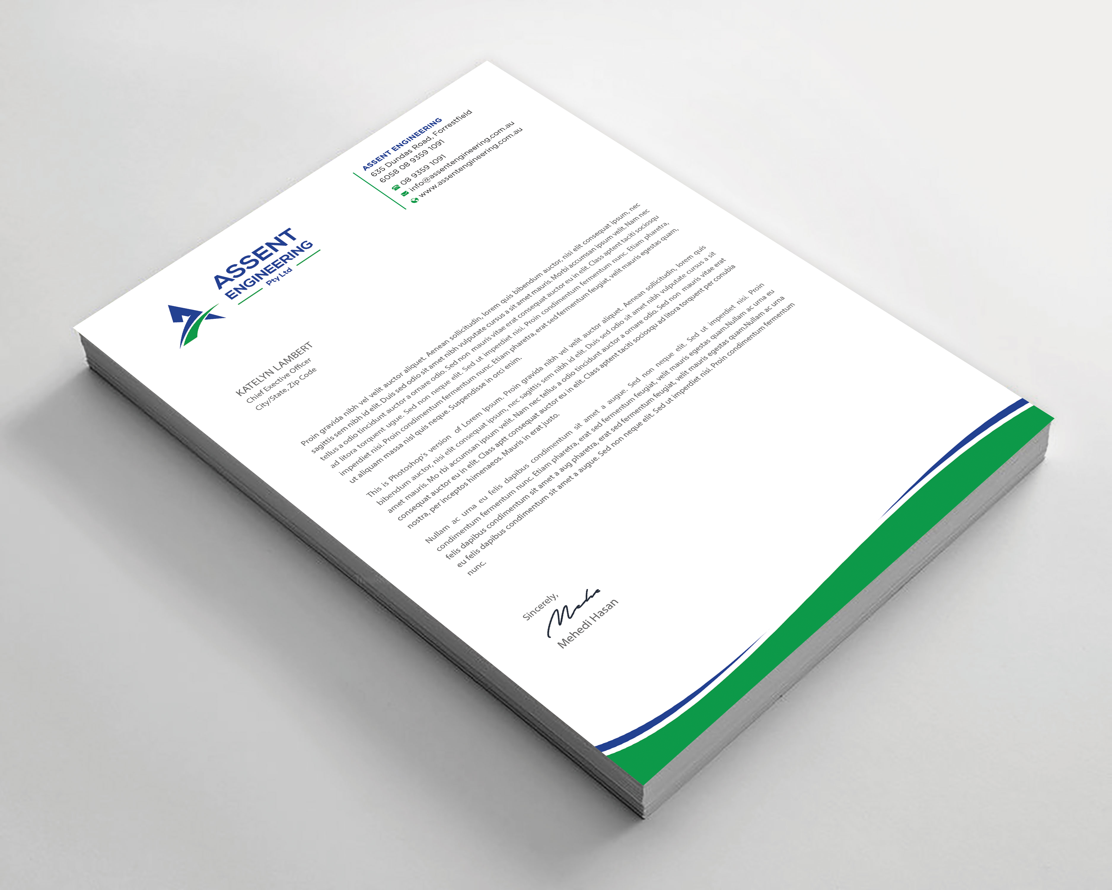 Design En-Tête par Expert Bappy pour Assent Engineering | Design #37579786