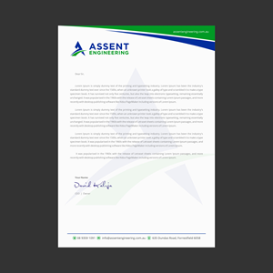 Design En-Tête par INDIAN_Ashok pour Assent Engineering | Design : #37579876