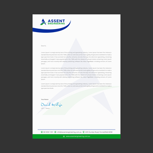 Design En-Tête par INDIAN_Ashok pour Assent Engineering | Design : #37579877