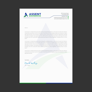 Design En-Tête par INDIAN_Ashok pour Assent Engineering | Design : #37579879