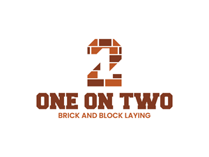 Logo Design by Gexheen for One on Two Brick and Block Laying | Design: #37584460