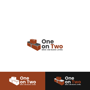 Logo Design by King Cozy for One on Two Brick and Block Laying | Design: #37593383