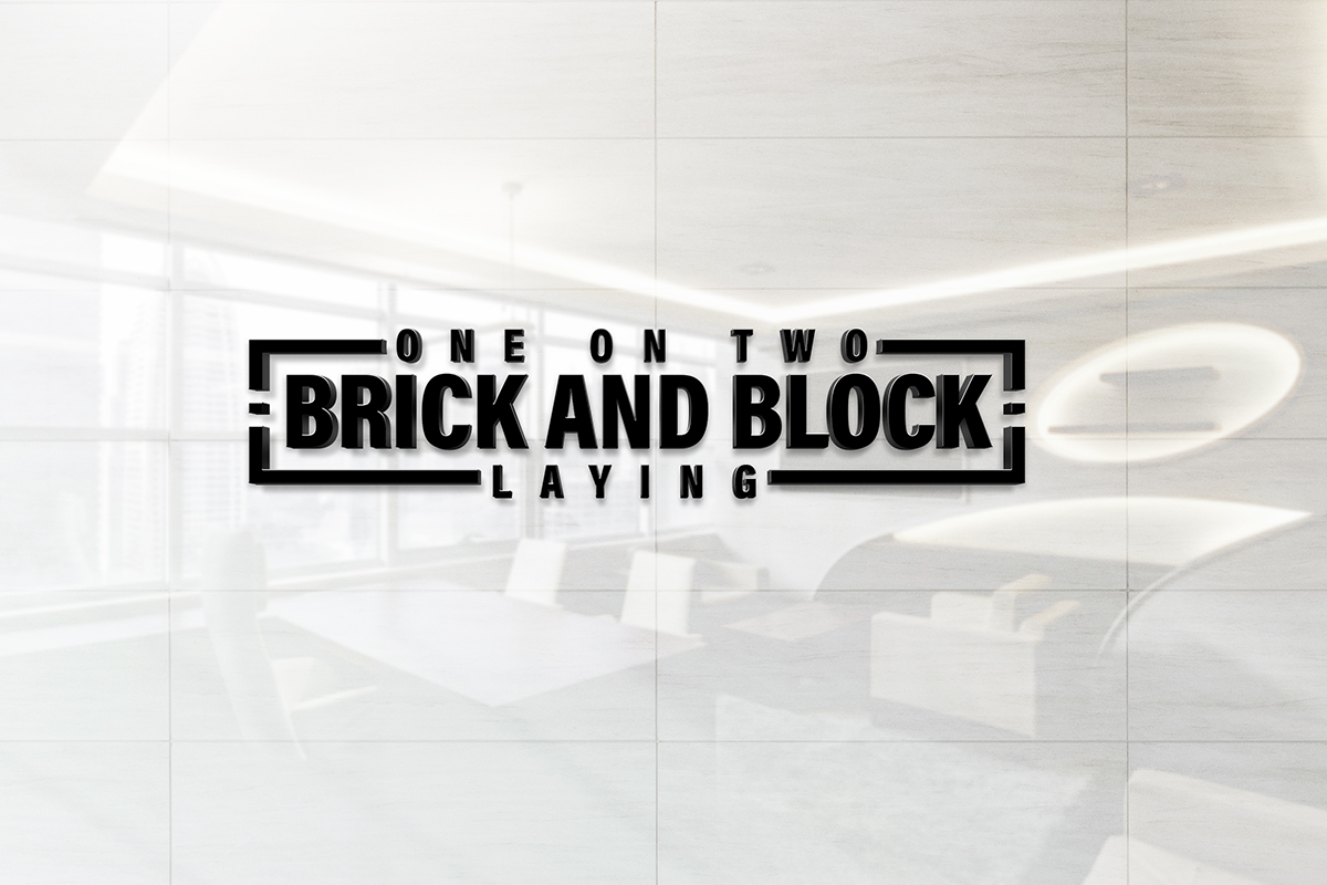Logo-Design von AbrinaDesign für One on Two Brick and Block Laying | Design #37585528