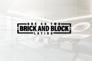 Logo Design by AbrinaDesign for One on Two Brick and Block Laying | Design: #37585528