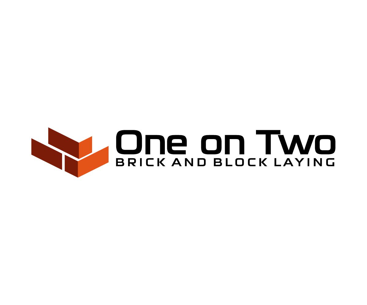 Logo Design by Thati Designs for One on Two Brick and Block Laying | Design #37583744