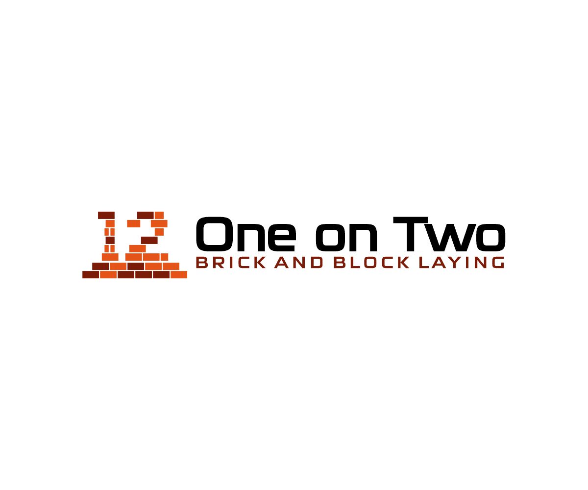 Logo Design by Thati Designs for One on Two Brick and Block Laying | Design #37591741