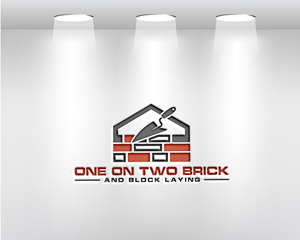 Logo Design by amran mollaa for One on Two Brick and Block Laying | Design: #37584355