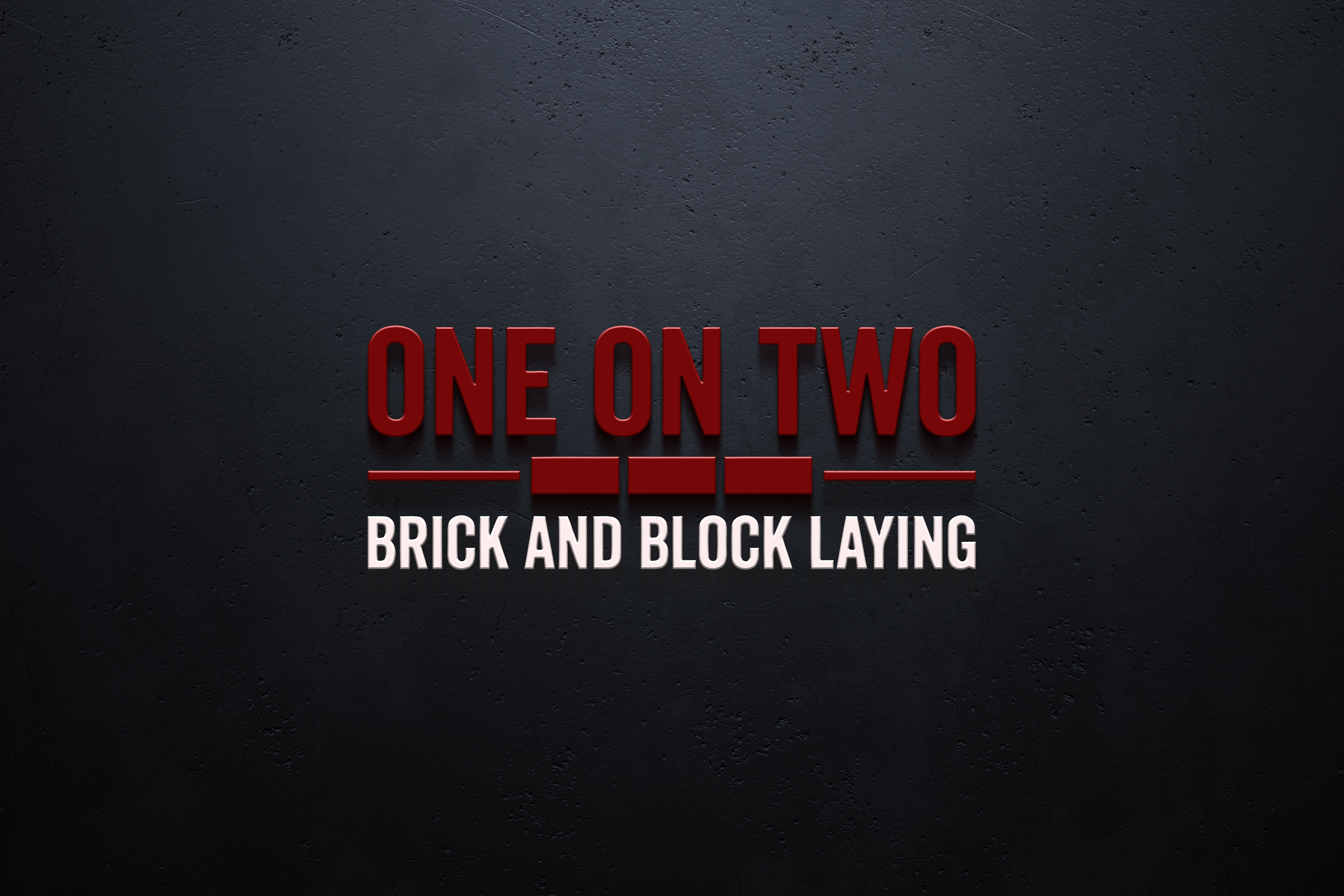 Logo-Design von Visionary Creations für One on Two Brick and Block Laying | Design #37583925