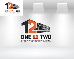 Logo Design by mehanuk for One on Two Brick and Block Laying | Design: #37585643