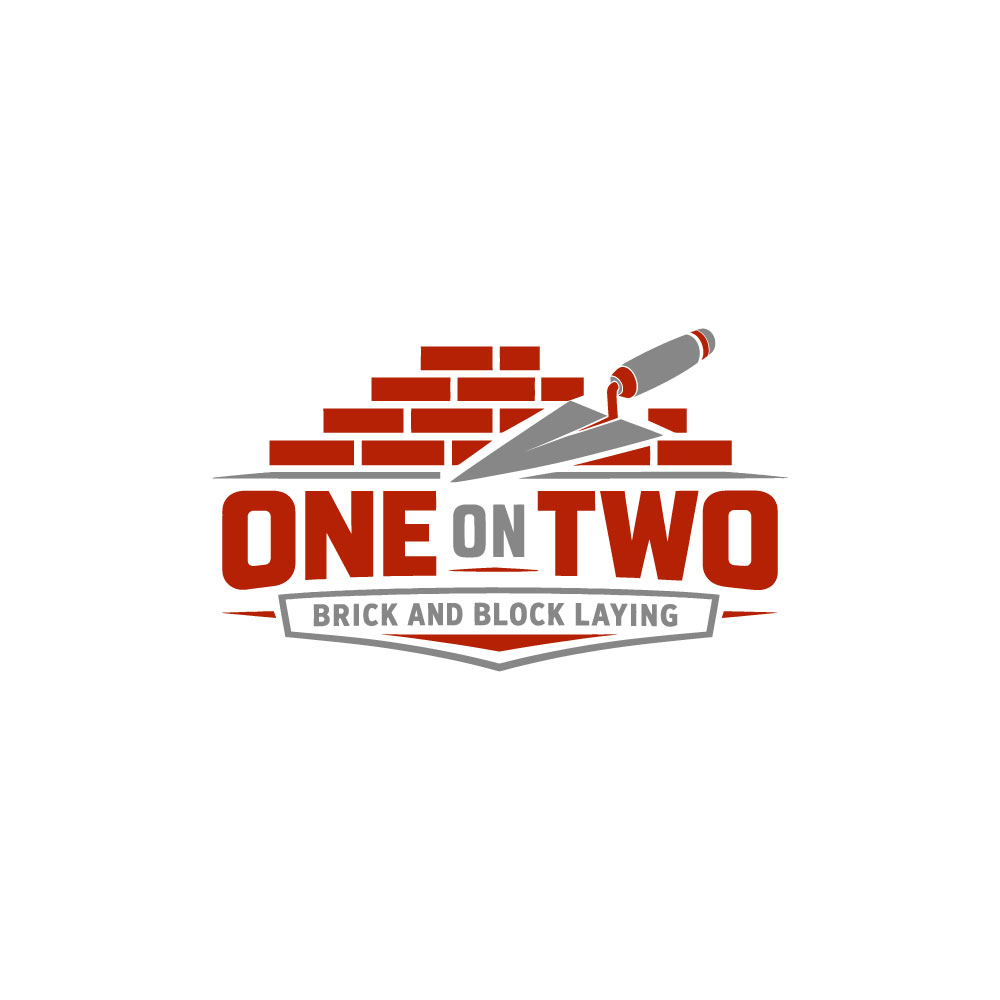 Logo-Design von hellodesigneralamin für One on Two Brick and Block Laying | Design #37588592