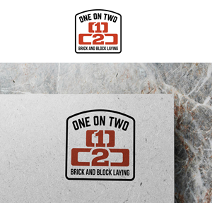Logo Design by RA-bica for One on Two Brick and Block Laying | Design: #37584129