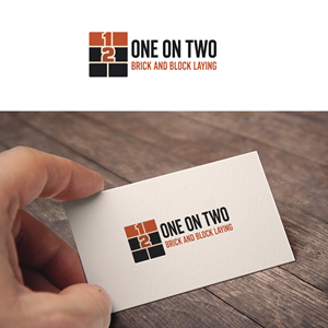 Logo Design by RA-bica for One on Two Brick and Block Laying | Design: #37584204
