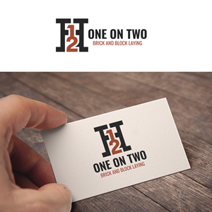 Logo Design by RA-bica for One on Two Brick and Block Laying | Design: #37584206