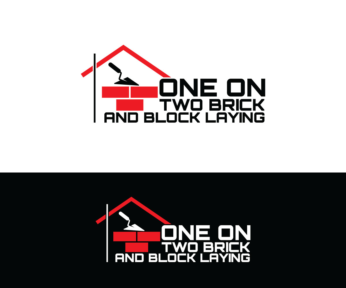 Logo Design by chaitan! for One on Two Brick and Block Laying | Design #37585944