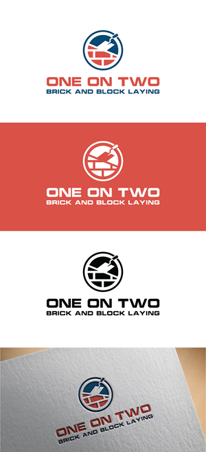 Logo Design by Design pixel for One on Two Brick and Block Laying | Design: #37586064