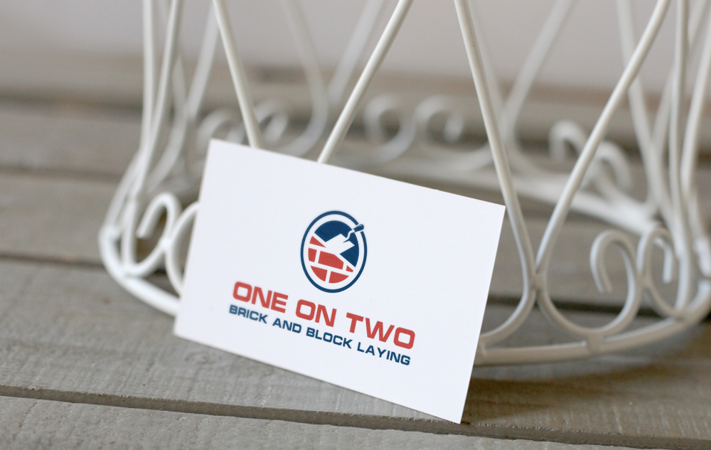 Logo Design by Design pixel for One on Two Brick and Block Laying | Design #37586065
