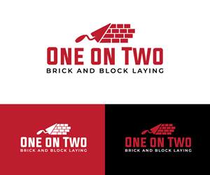 Logo Design by RaKu 2 for One on Two Brick and Block Laying | Design: #37589299