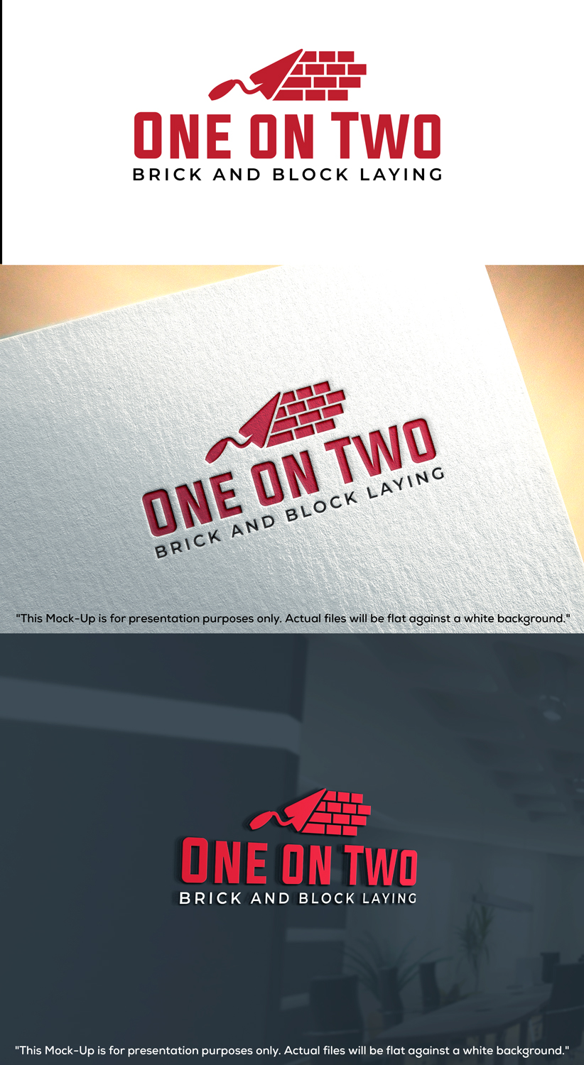 Logo-Design von RaKu 2 für One on Two Brick and Block Laying | Design #37592431