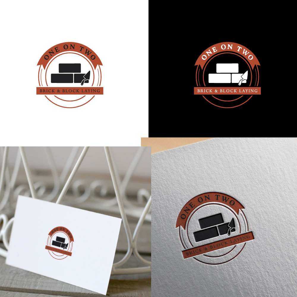 Logo-Design von Jonshonkal für One on Two Brick and Block Laying | Design #37584609