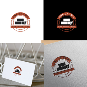 Logo Design by Jonshonkal for One on Two Brick and Block Laying | Design: #37584609