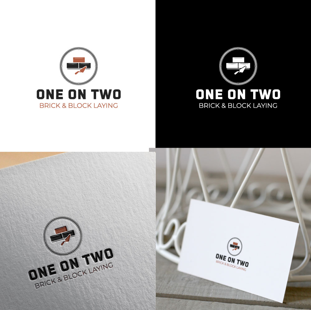 Logo-Design von Jonshonkal für One on Two Brick and Block Laying | Design #37584610