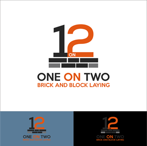 Logo Design by Arttosungging for One on Two Brick and Block Laying | Design: #37585316