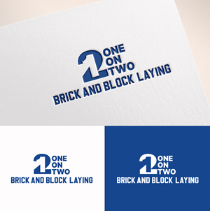 Logo Design by M Art & Design for One on Two Brick and Block Laying | Design: #37583633
