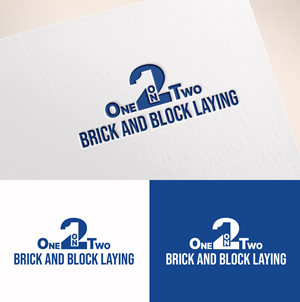 Logo Design by M Art & Design for One on Two Brick and Block Laying | Design: #37583679