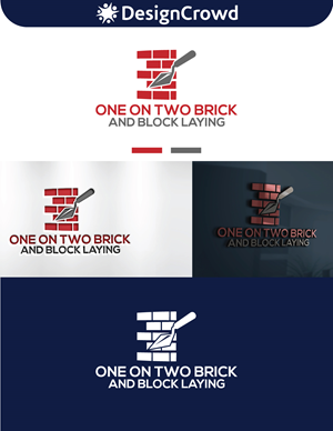 Logo-Design von MHP Graphics House für One on Two Brick and Block Laying | Design: #37587676