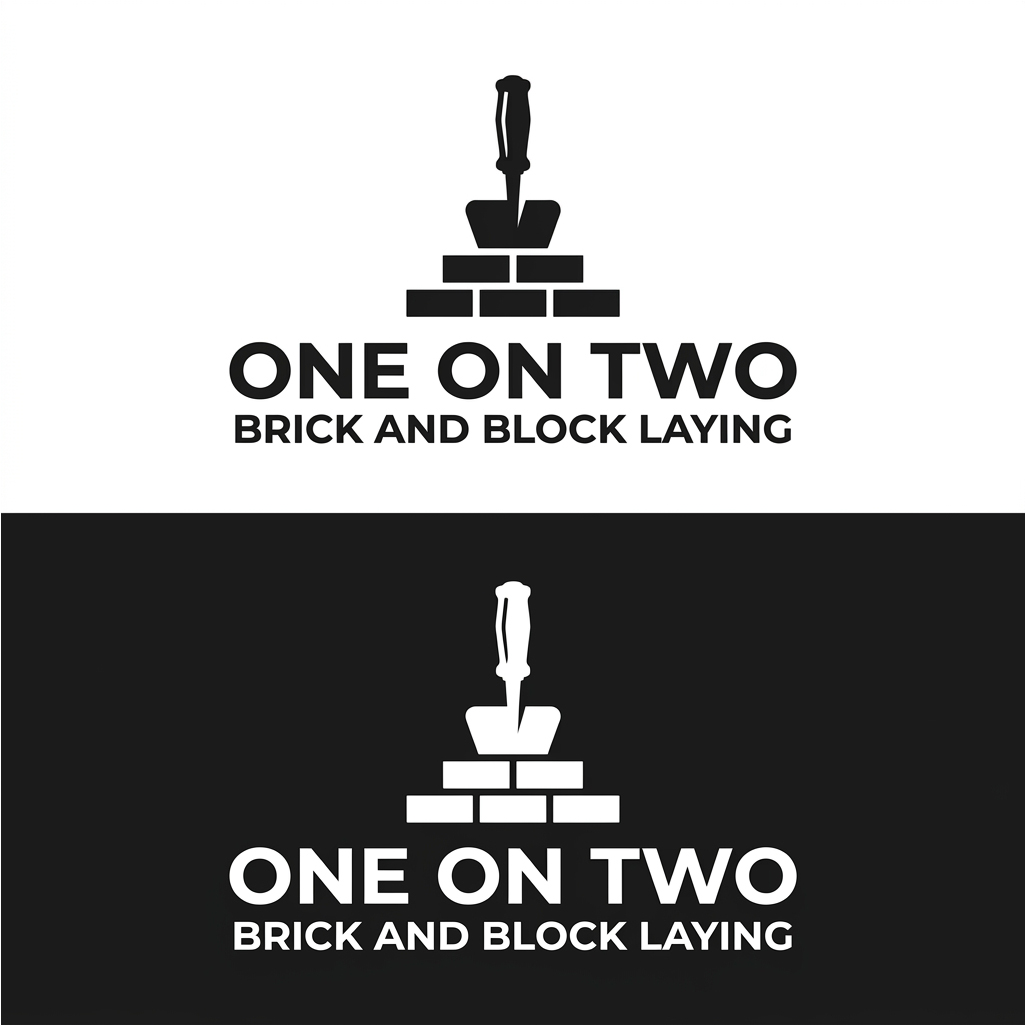 Logo-Design von Jaye95 für One on Two Brick and Block Laying | Design #37584401