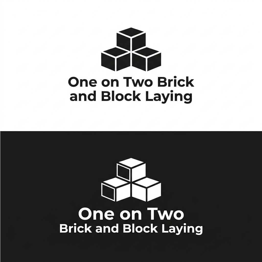 Logo-Design von Jaye95 für One on Two Brick and Block Laying | Design #37584403