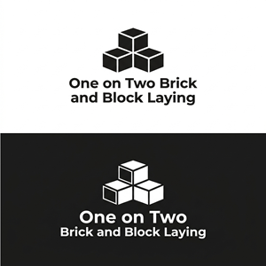 Logo Design by Jaye95 for One on Two Brick and Block Laying | Design: #37584403