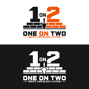 Logo Design by pusing for One on Two Brick and Block Laying | Design: #37584875