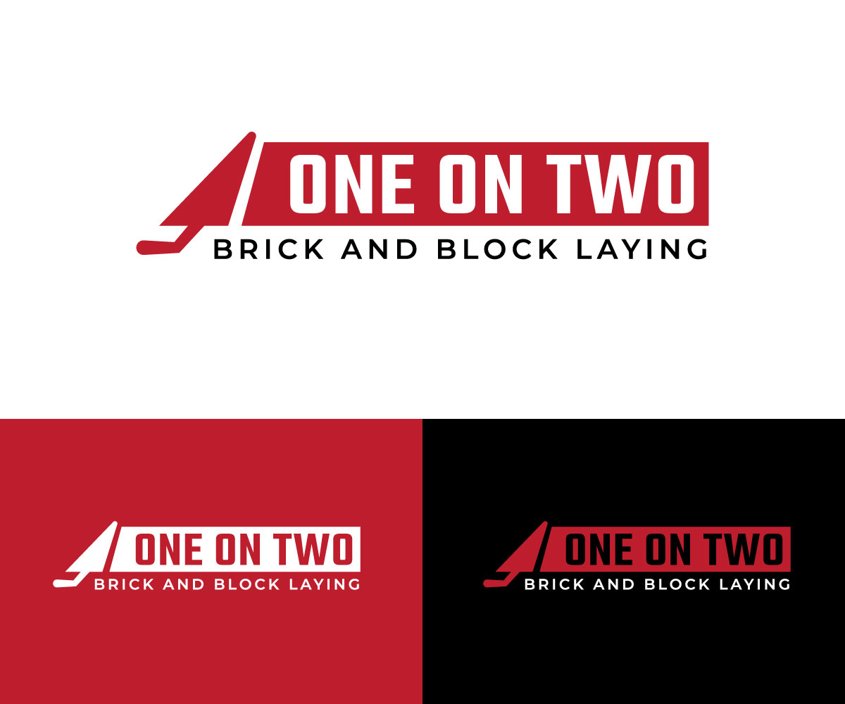 Logo-Design von DesignMaker 2 für One on Two Brick and Block Laying | Design #37592753