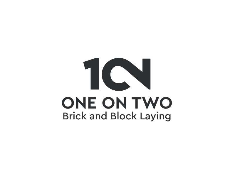 Logo Design by parida for One on Two Brick and Block Laying | Design #37589520