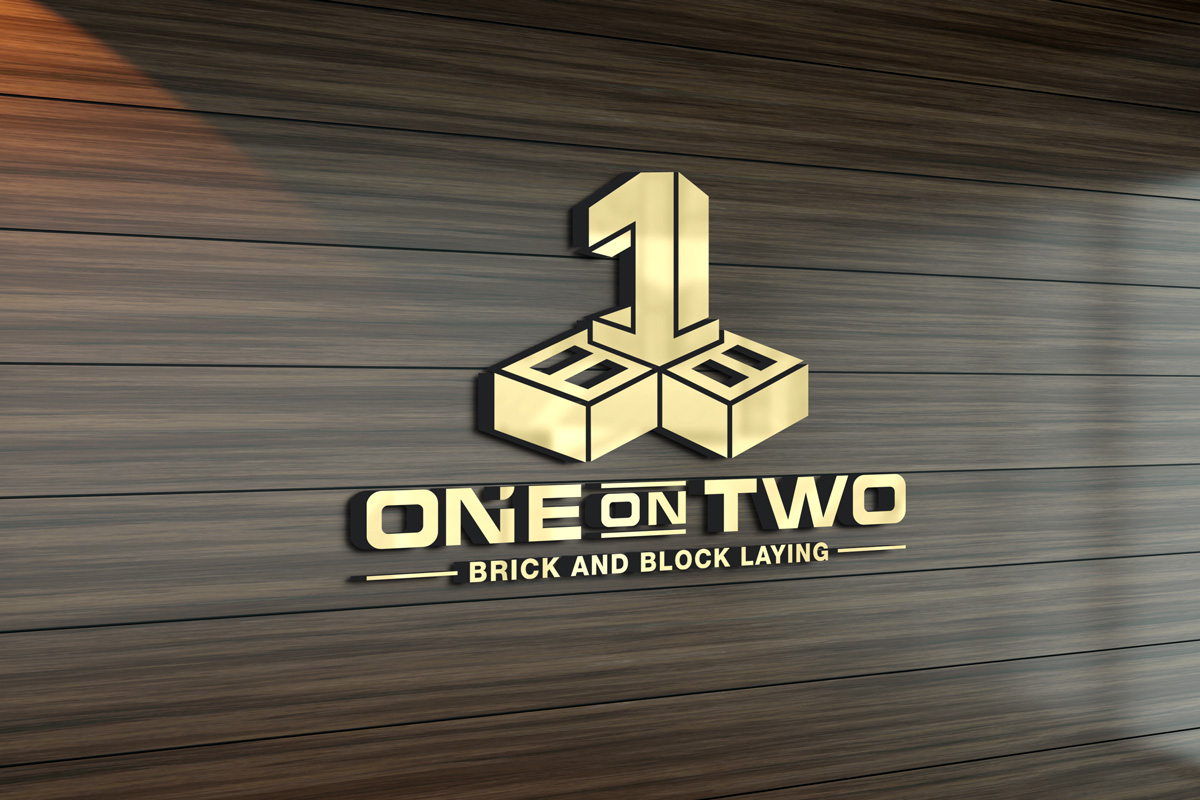 Logo-Design von zoooma  für One on Two Brick and Block Laying | Design #37585794
