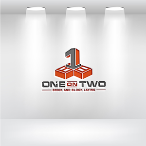 Logo Design by zoooma  for One on Two Brick and Block Laying | Design: #37585795
