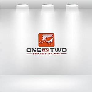 Logo Design by zoooma  for One on Two Brick and Block Laying | Design: #37585796