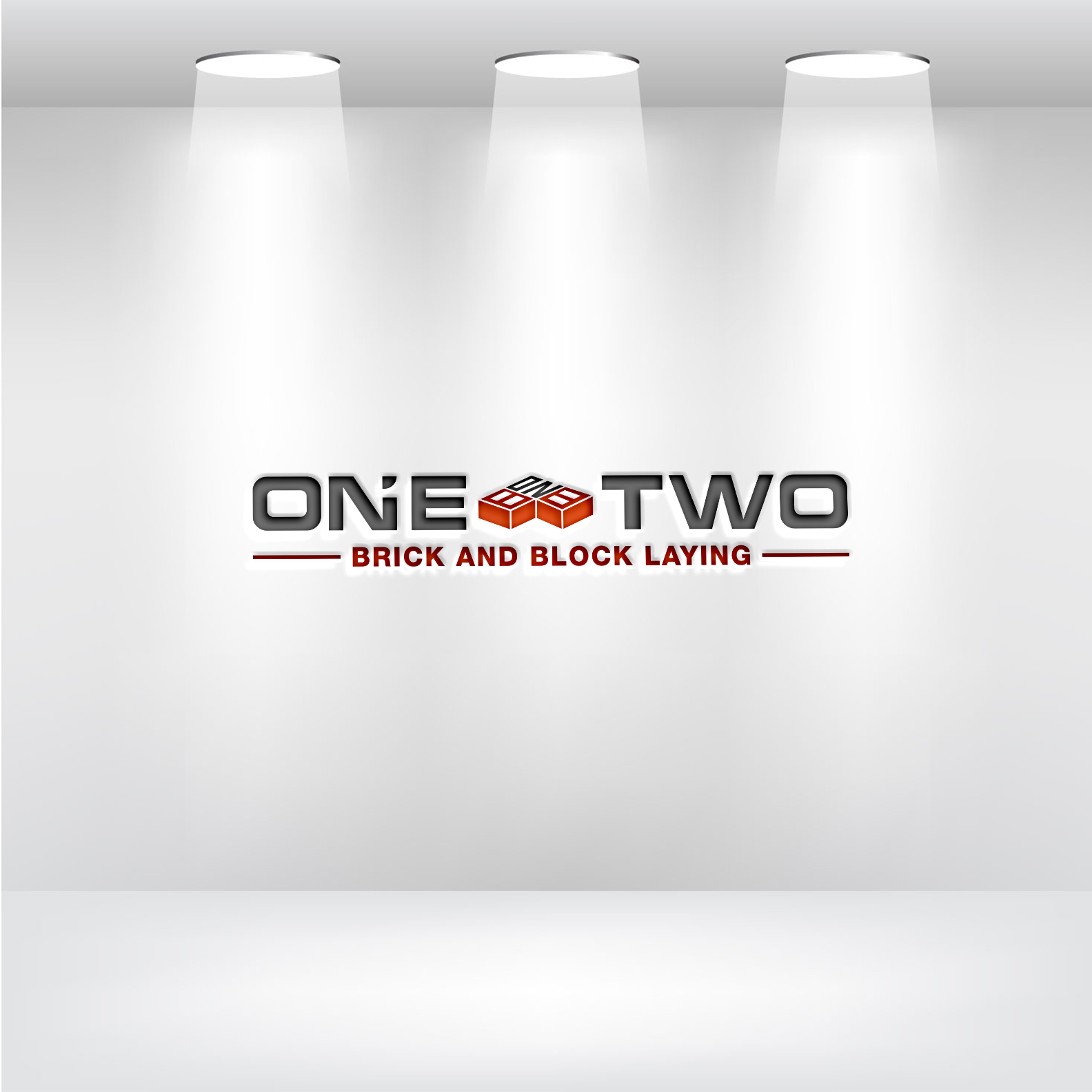 Logo-Design von zoooma  für One on Two Brick and Block Laying | Design #37585797