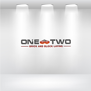 Logo Design by zoooma  for One on Two Brick and Block Laying | Design: #37585797