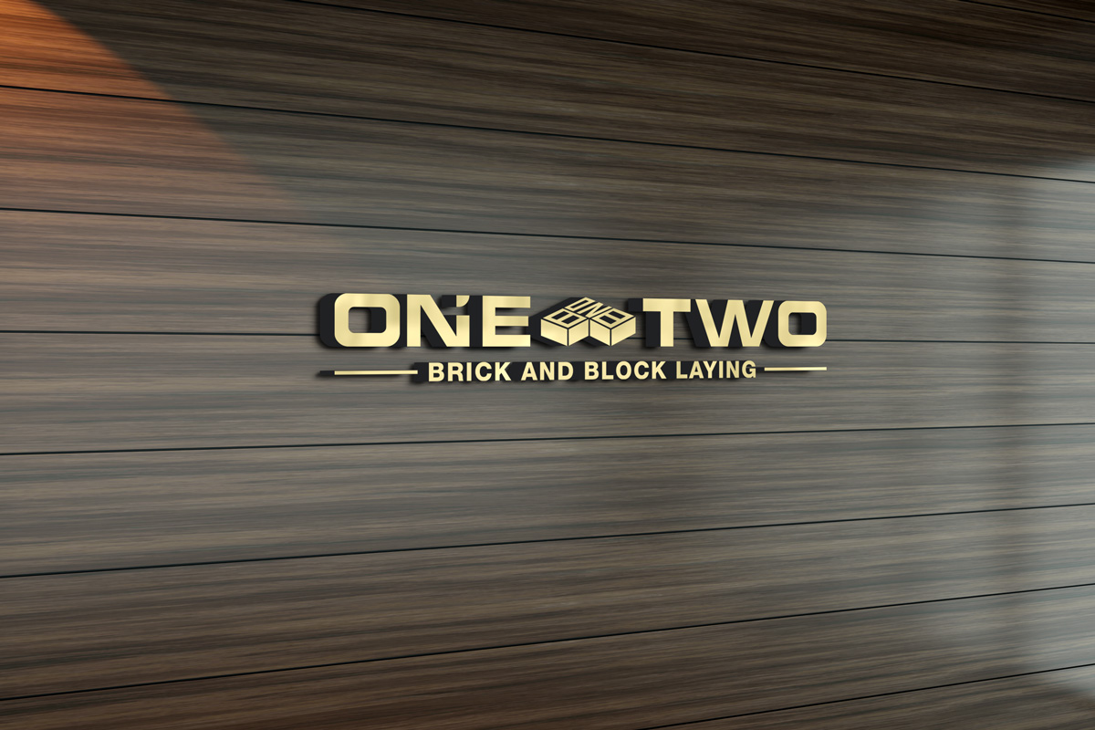 Logo-Design von zoooma  für One on Two Brick and Block Laying | Design #37585798