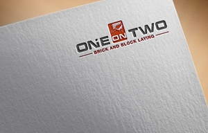Logo Design by zoooma  for One on Two Brick and Block Laying | Design: #37585801