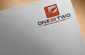 Logo Design by zoooma  for One on Two Brick and Block Laying | Design: #37585802