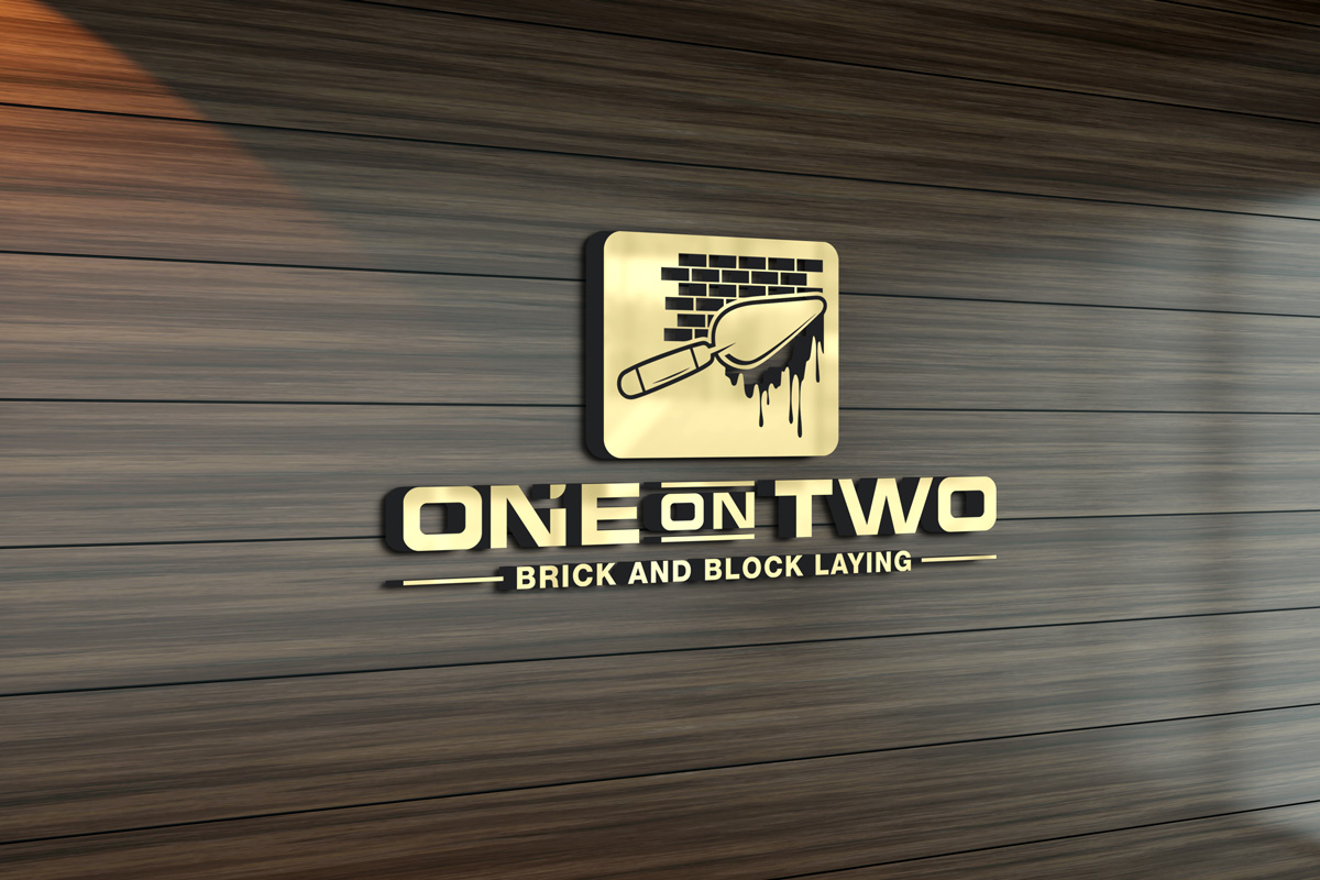 Logo-Design von zoooma  für One on Two Brick and Block Laying | Design #37585804