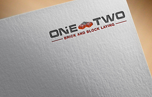 Logo Design by zoooma  for One on Two Brick and Block Laying | Design: #37585805