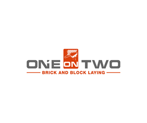 Logo Design by zoooma  for One on Two Brick and Block Laying | Design: #37585807