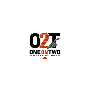 Logo Design by wau for One on Two Brick and Block Laying | Design: #37588452